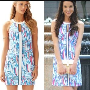 Lilly Pulitzer Red Right Return Pearl Shift Dress , Size 8